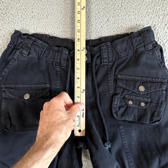 Free People Tahiti Cargo Wide Leg Low Rise Pant- Xs - Picture 6 of 9